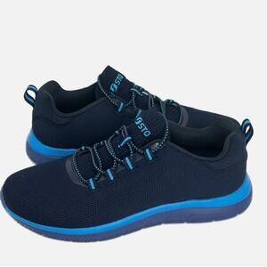 STQ Breathable Mesh Slip On Sneaker Lightweight Walking shoes - BLUE